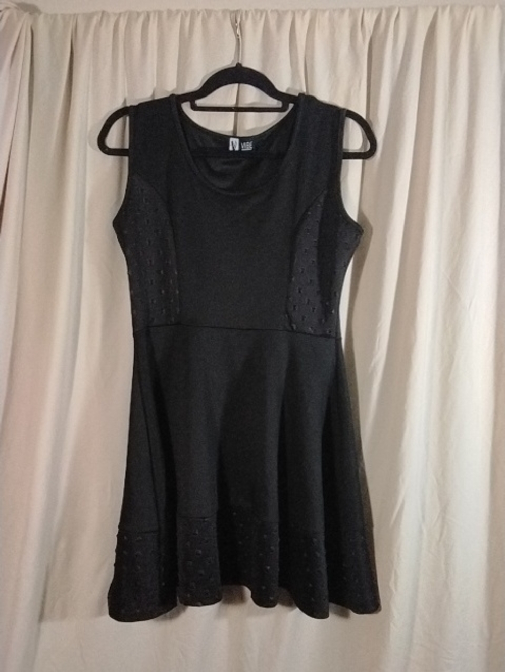 Classic Black Sleeveless Fit-and-Flare Dress